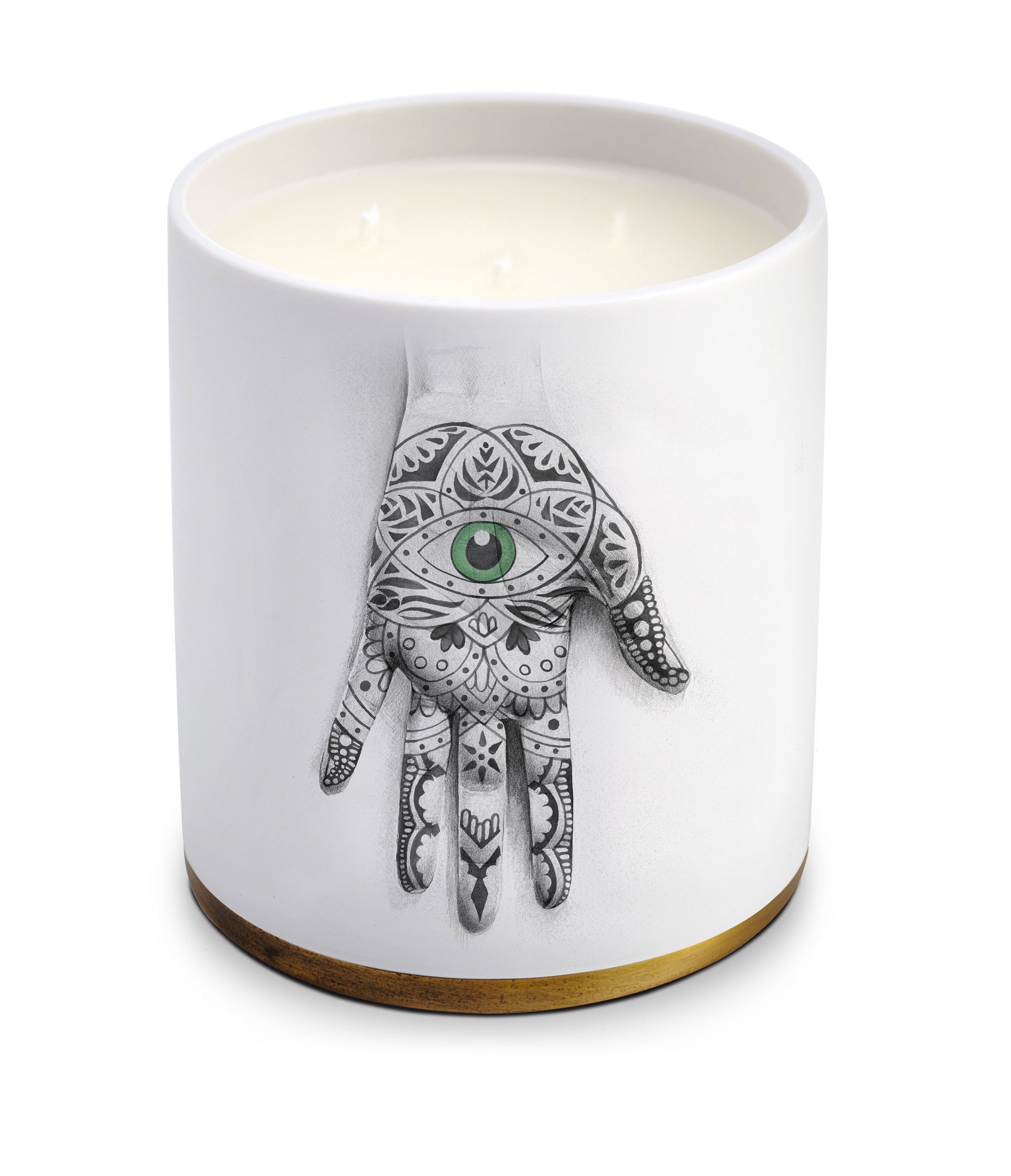 Bougie 3 mèches Apothecary en porcelaine - Mamounia