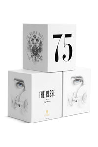 Bougie « Thé russe n°75 » - Blanc & Or