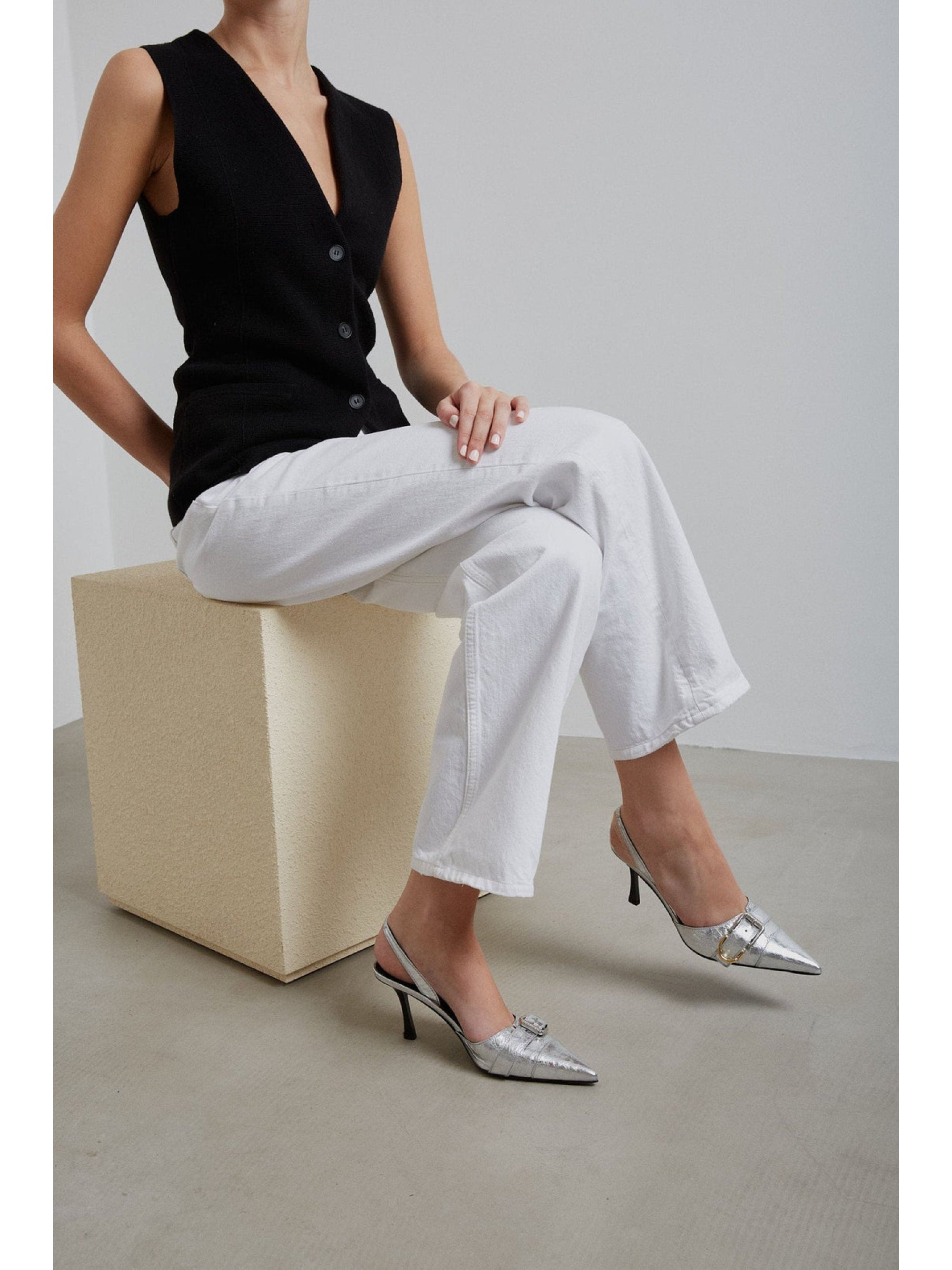 VOYOU SLINGBACK PUMP 75MM