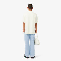 Printed denim trousers - Washed Bleach