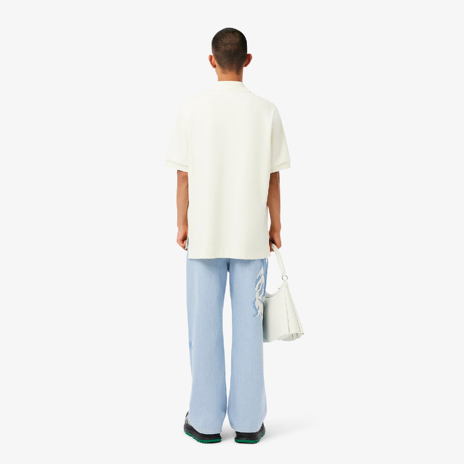 Printed denim trousers - Washed Bleach
