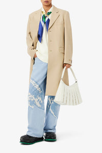 Printed denim trousers - Washed Bleach