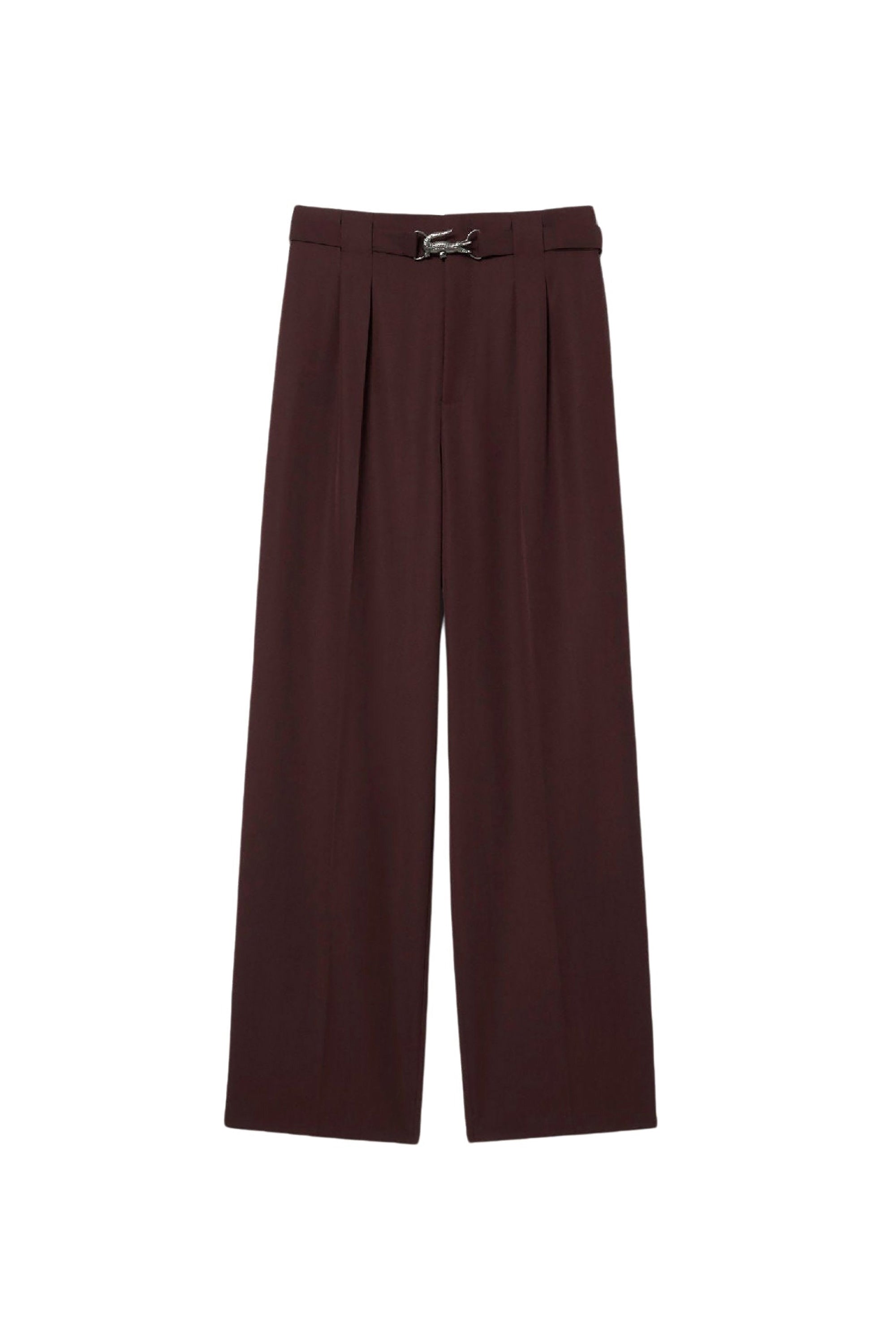 Pantalon à pinces en laine mélangée - Expresso