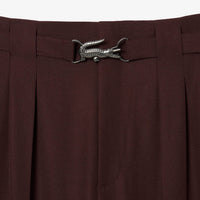 Wool blend trousers with darts - Expresso