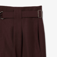 Wool blend trousers with darts - Expresso
