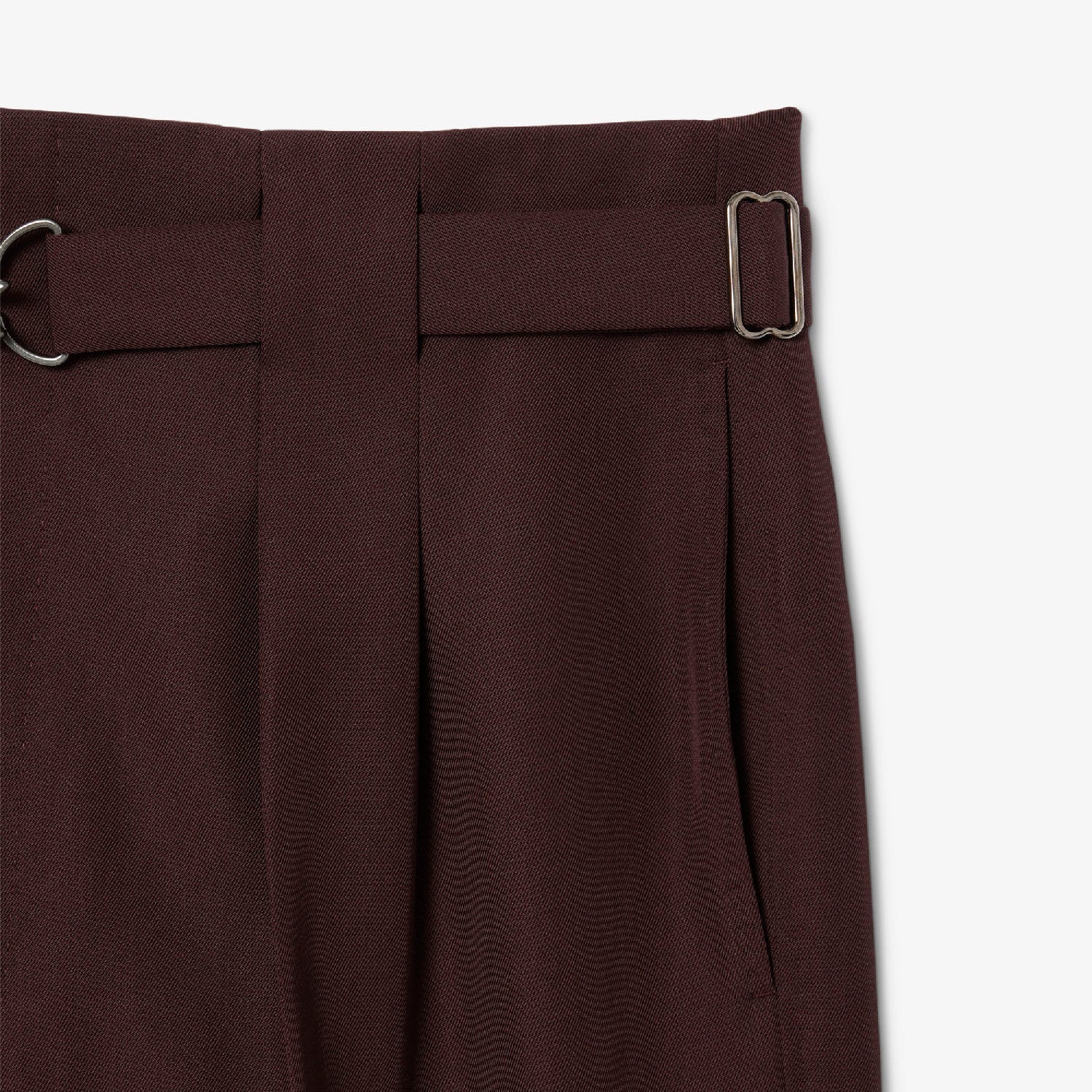 Wool blend trousers with darts - Expresso