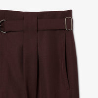 Pantalon à pinces en laine mélangée - Expresso