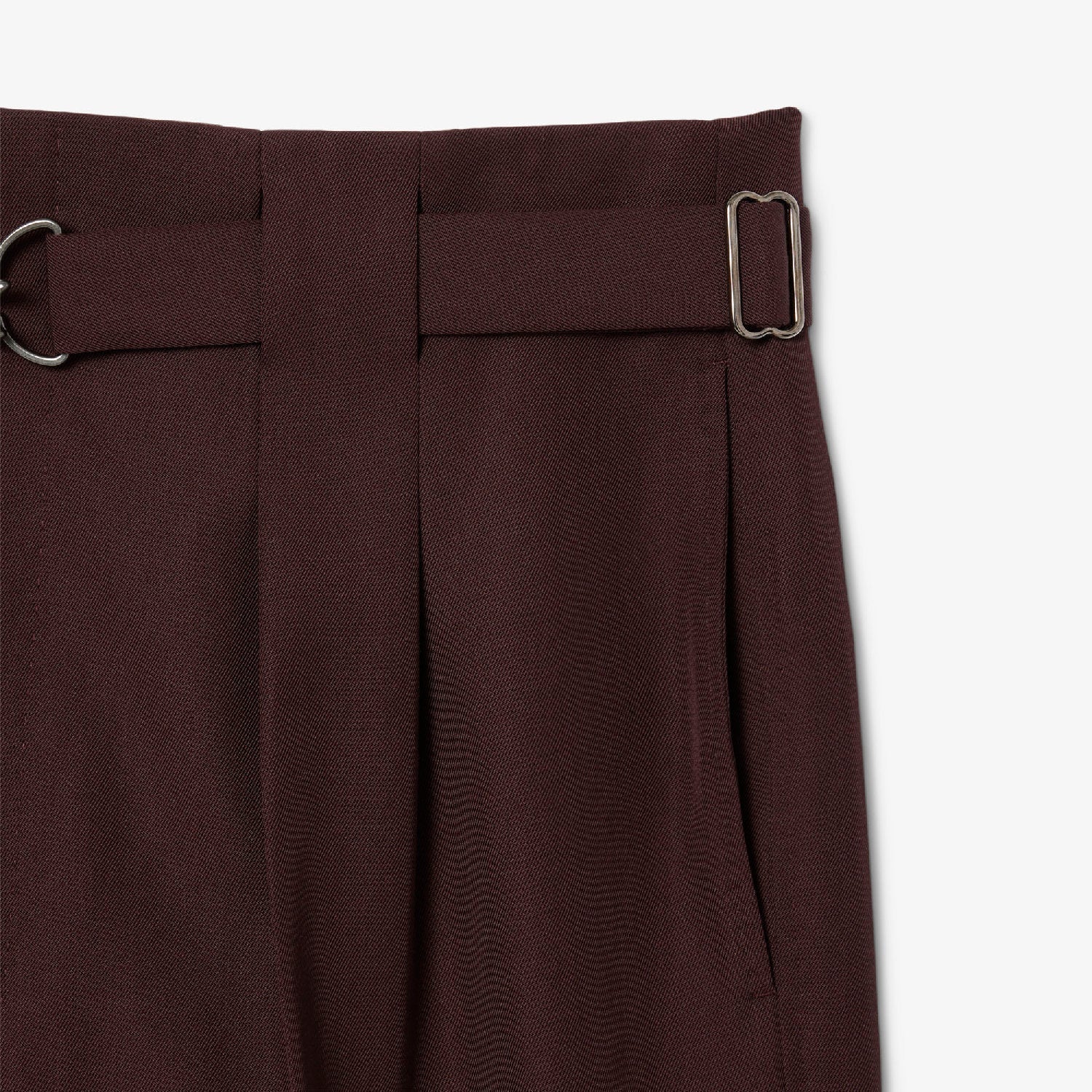 Pantalon à pinces en laine mélangée - Expresso