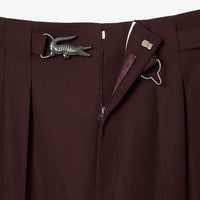 Pantalon à pinces en laine mélangée - Expresso