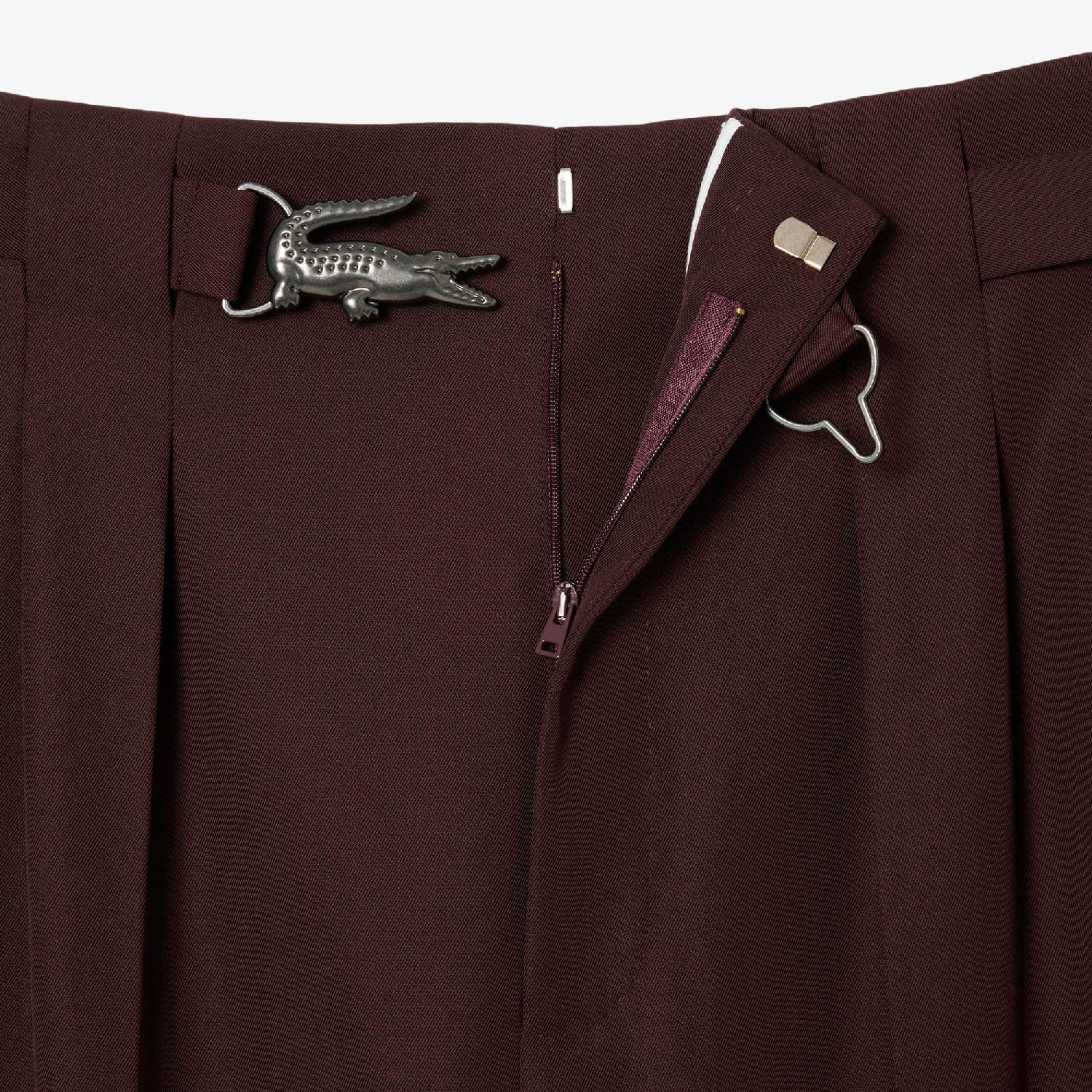 Pantalon à pinces en laine mélangée - Expresso