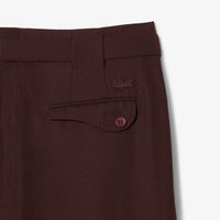 Wool blend trousers with darts - Expresso