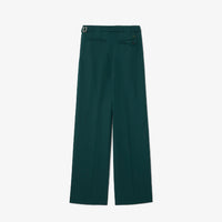 Pantalon à pinces en laine mélangée - Sinople