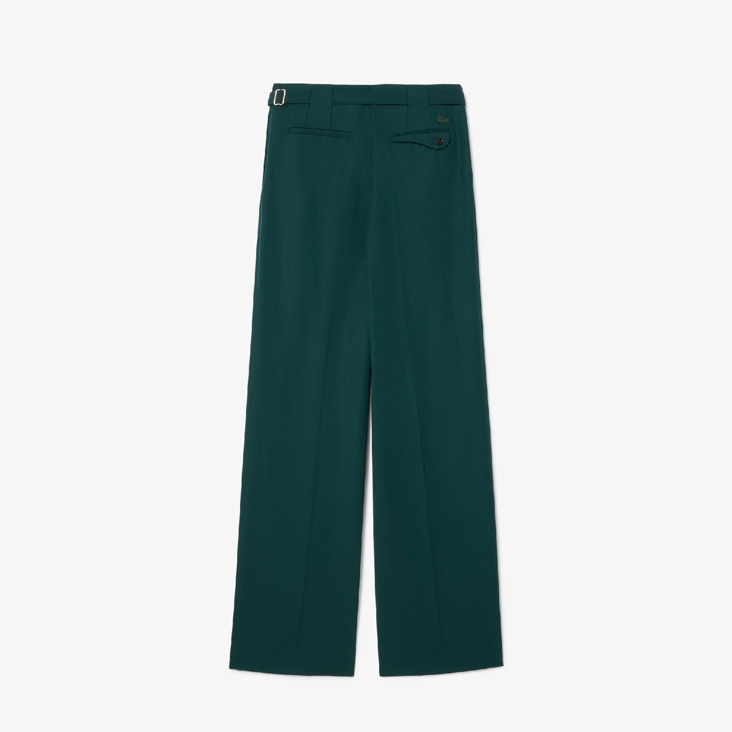 Pantalon à pinces en laine mélangée - Sinople