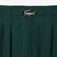 Pantalon à pinces en laine mélangée - Sinople
