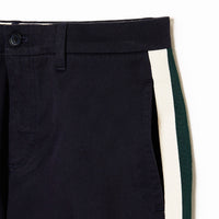 Pantalon chino droit à bandes contrastées - Abîmes