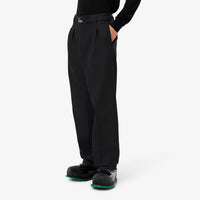 Pantalon à pinces en laine - Noir
