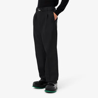 Pantalon à pinces en laine - Noir