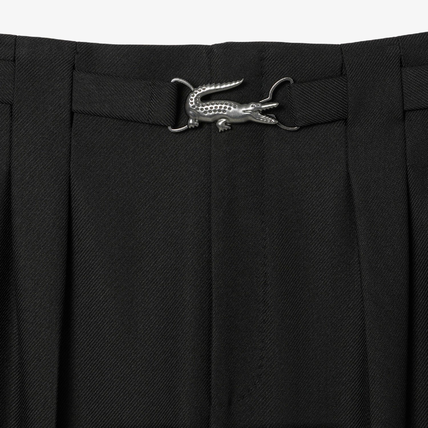 Pantalon à pinces en laine - Noir
