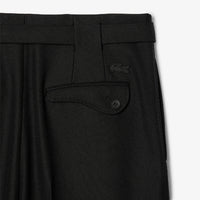 Pantalon à pinces en laine - Noir