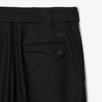 Pantalon à pinces en laine - Noir
