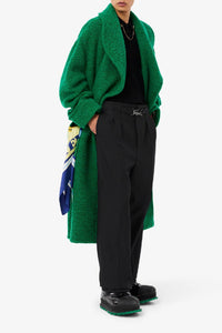 Pantalon à pinces en laine - Noir