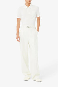 Pantalon à pinces en laine - Cristalline