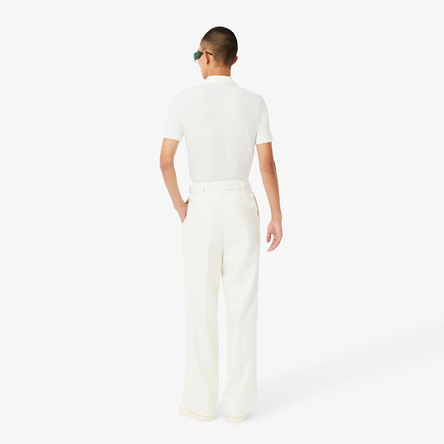 Pantalon à pinces en laine - Cristalline