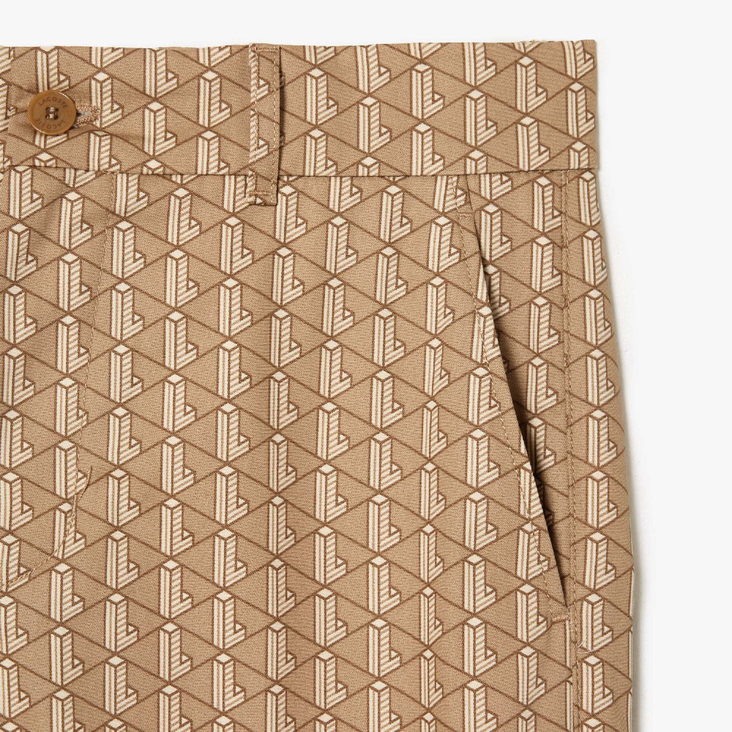Pantalon chino imprimé monogramme - Cookie & Lion