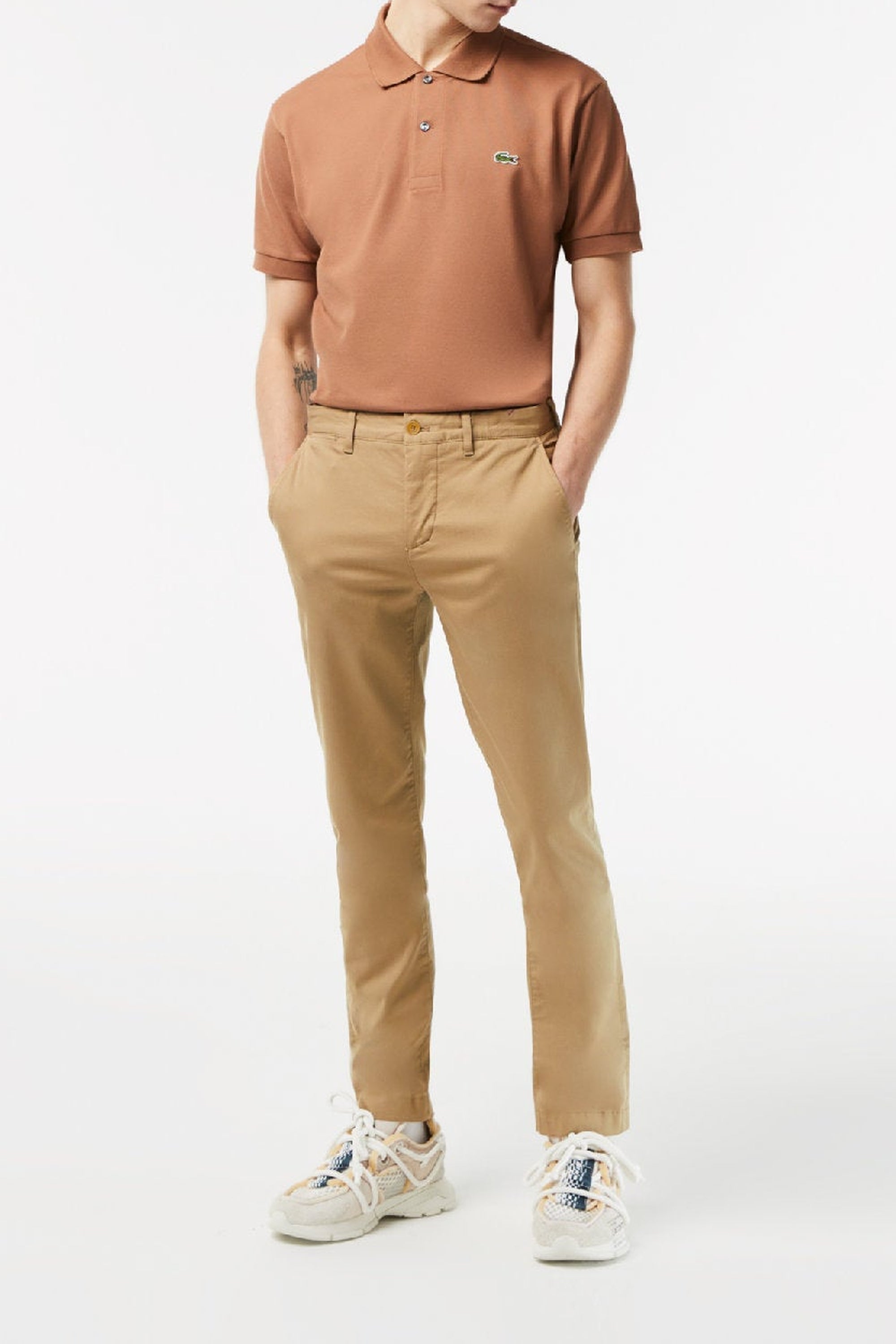 Slim-fit chino trousers - Lion