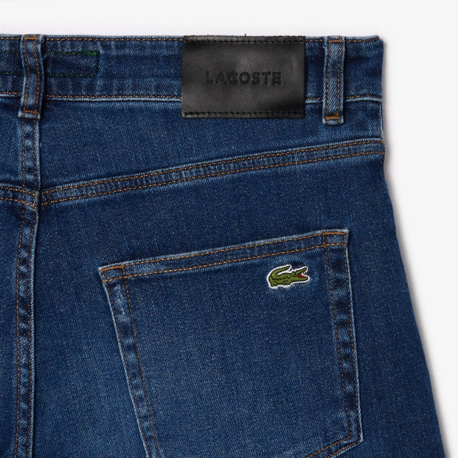 Pantalon ajusté en denim - Washed Deep Medium