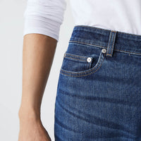 Pantalon ajusté en denim - Washed Deep Medium