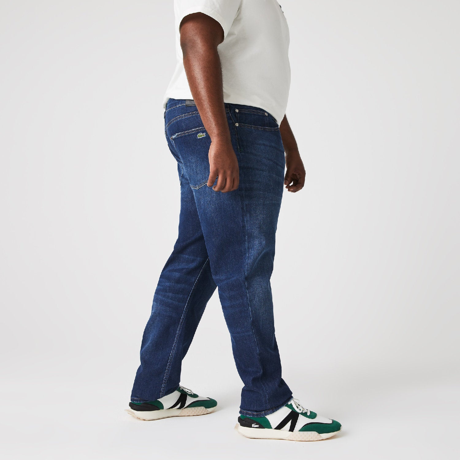 ZDOUBLON_Denim Slim Fit Pants - Washed Deep Medium