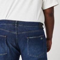Pantalon ajusté en denim - Washed Deep Medium