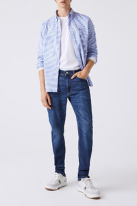Pantalon ajusté en denim - Washed Deep Medium