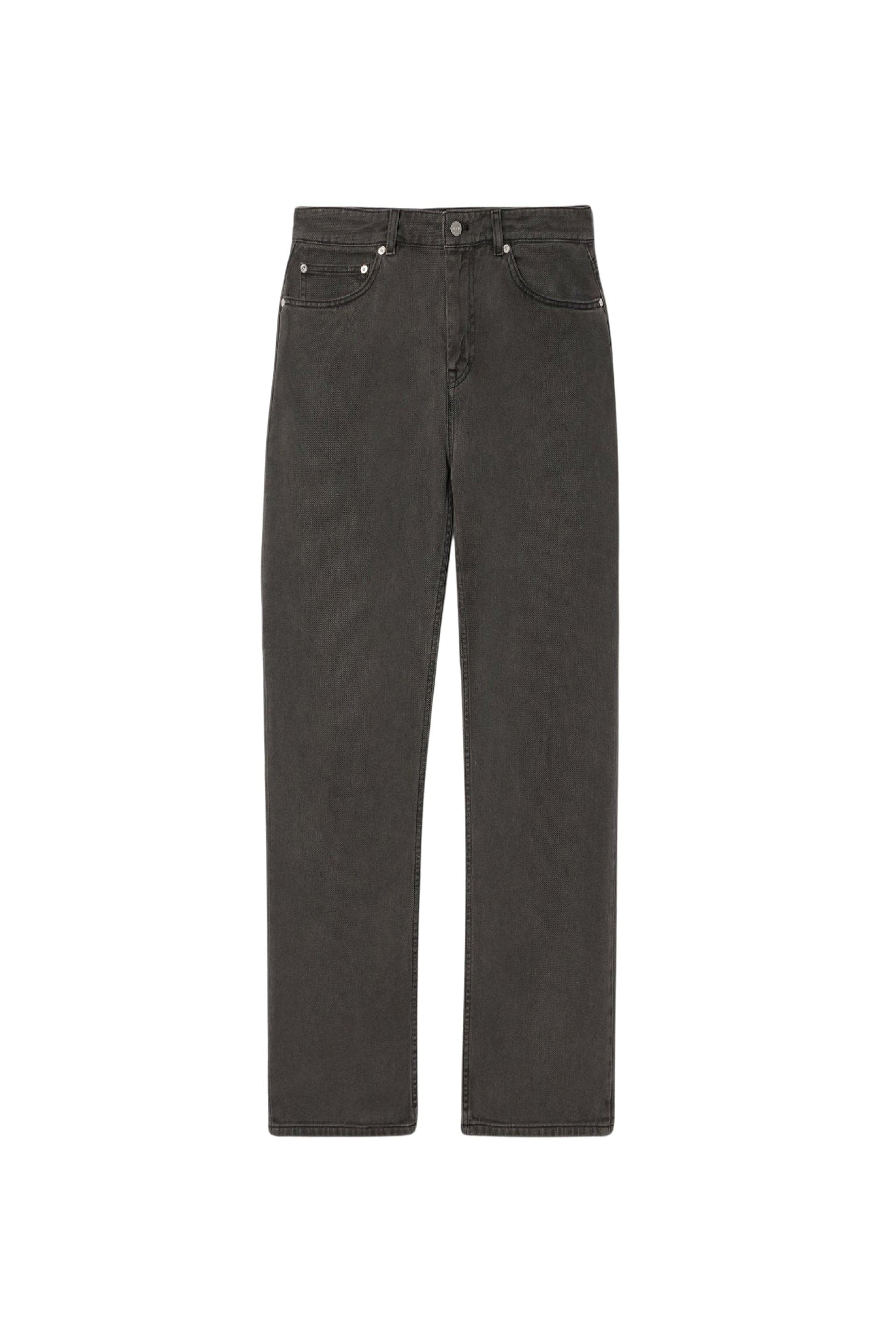 Straight-leg denim trousers - Eco Black