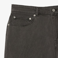 Straight-leg denim trousers - Eco Black