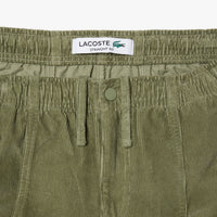 Pantalon chino droit en velours - Kaki