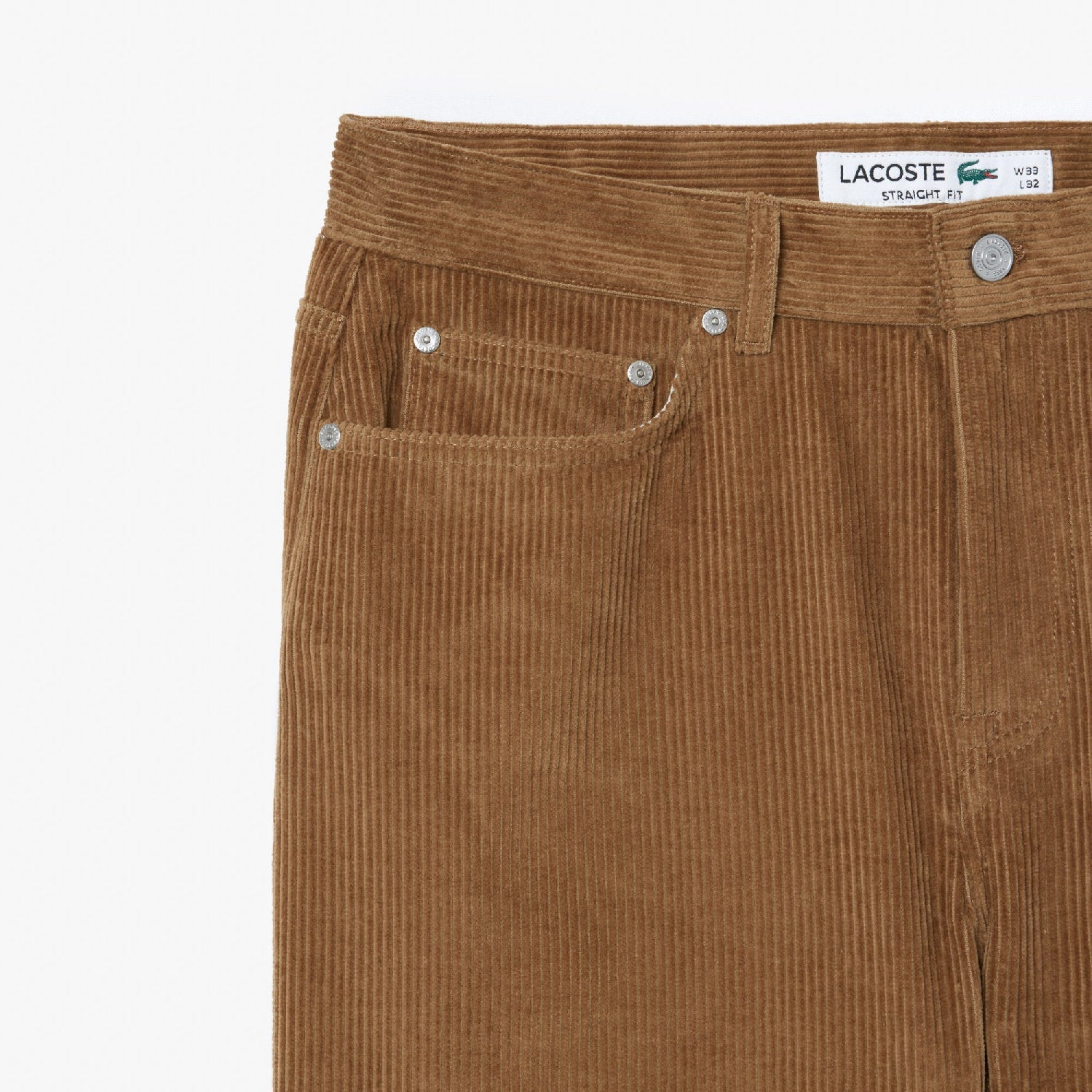 Pantalon droit 5 poches en velours - Cookie