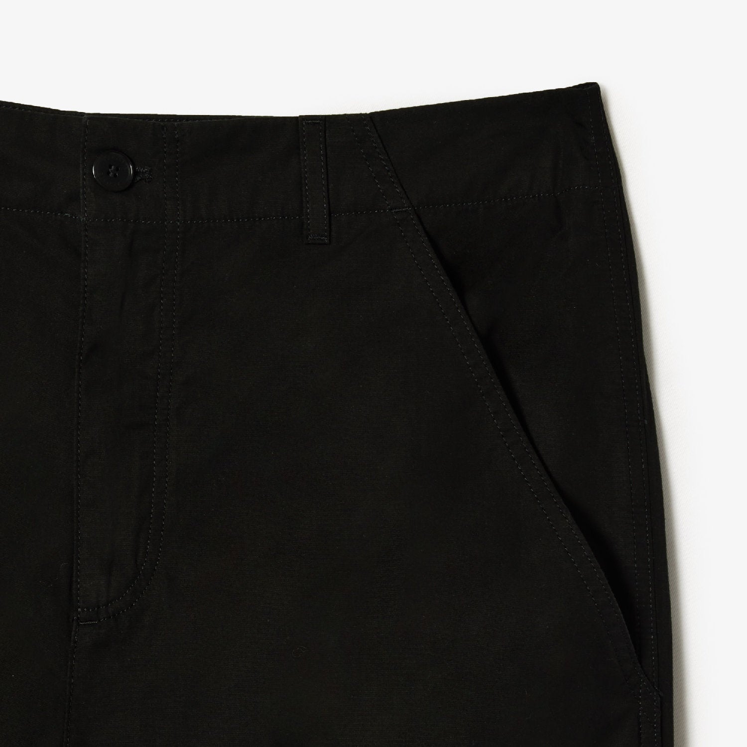 Straight leg multi-pocket cargo trousers - Black