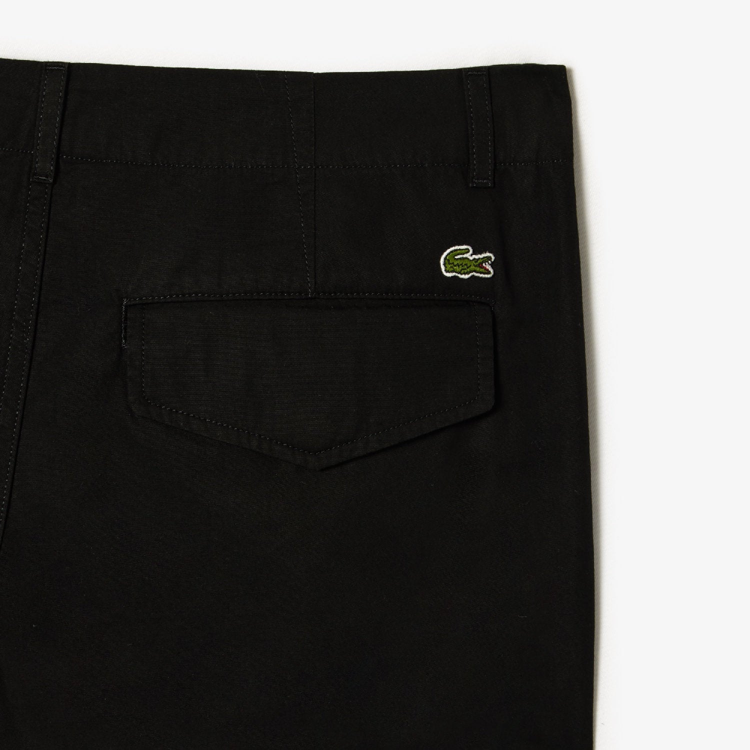 Straight leg multi-pocket cargo trousers - Black