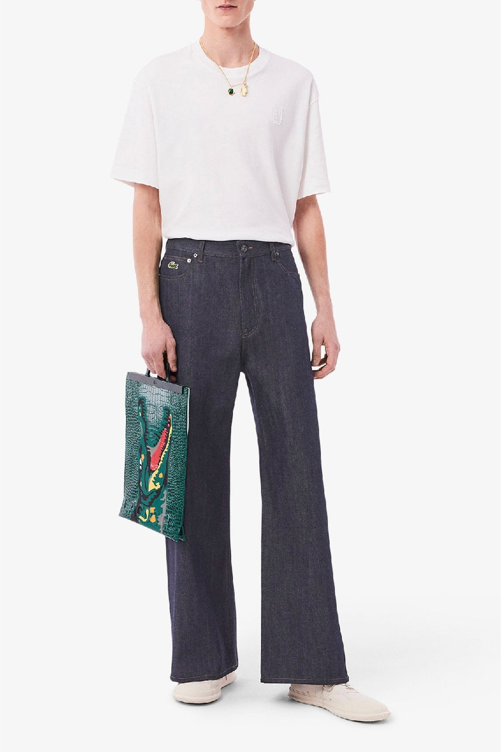 Pantalon large en denim - Washed Rinse