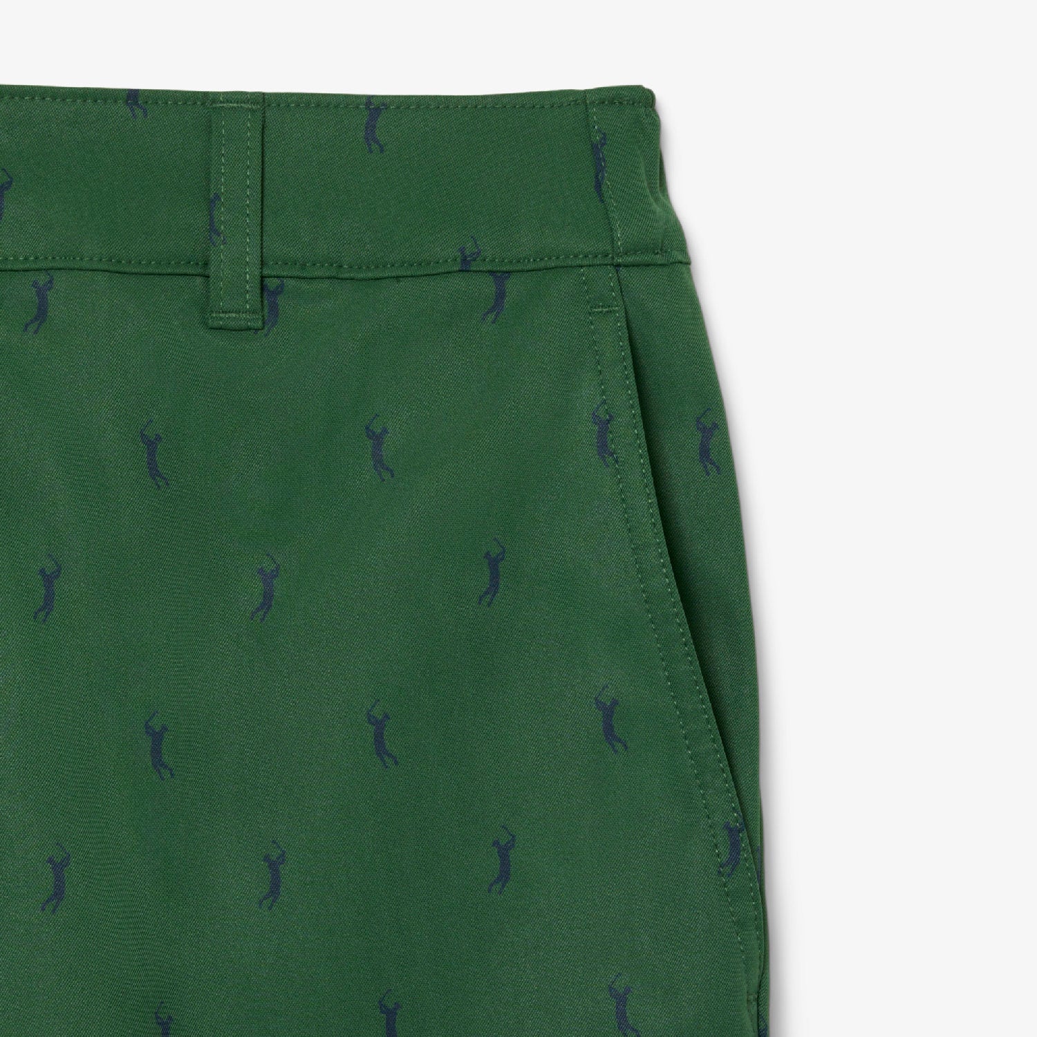 Fitted golf trousers with logo - Green & Navy