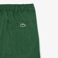 Fitted golf trousers with logo - Green & Navy
