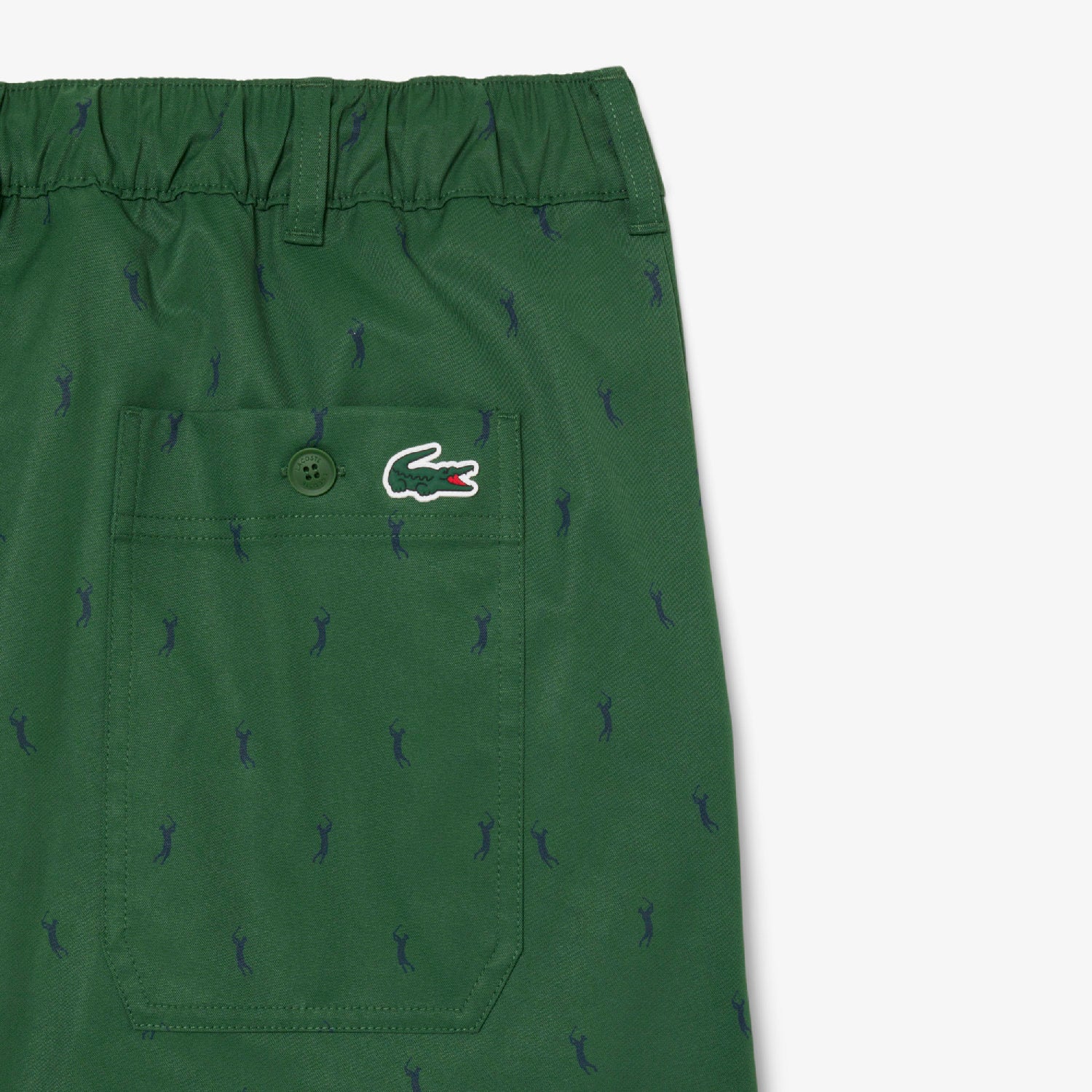 Fitted golf trousers with logo - Green & Navy