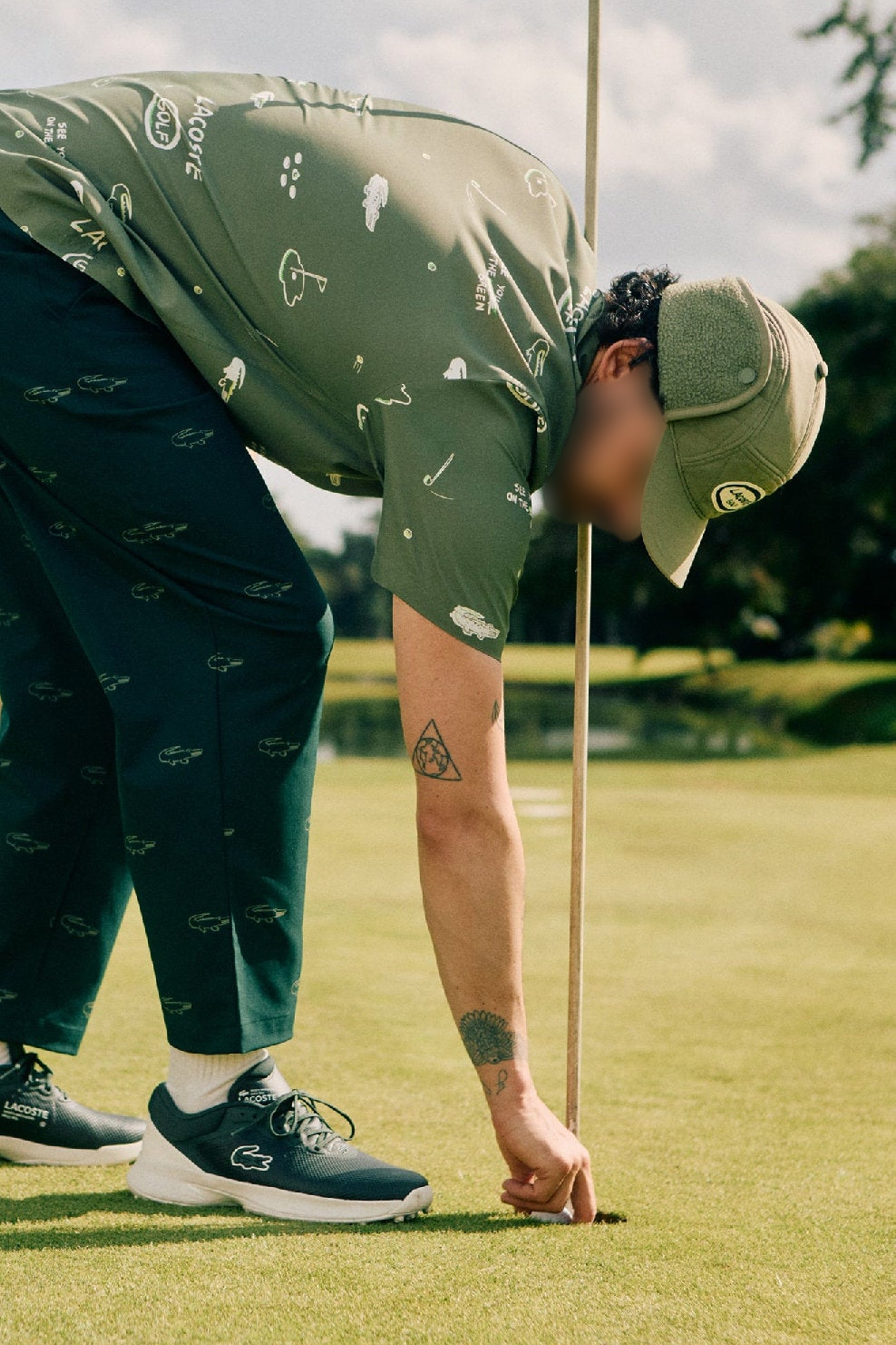 Pantalon ajusté Golf avec logo - Sinople & Kaki