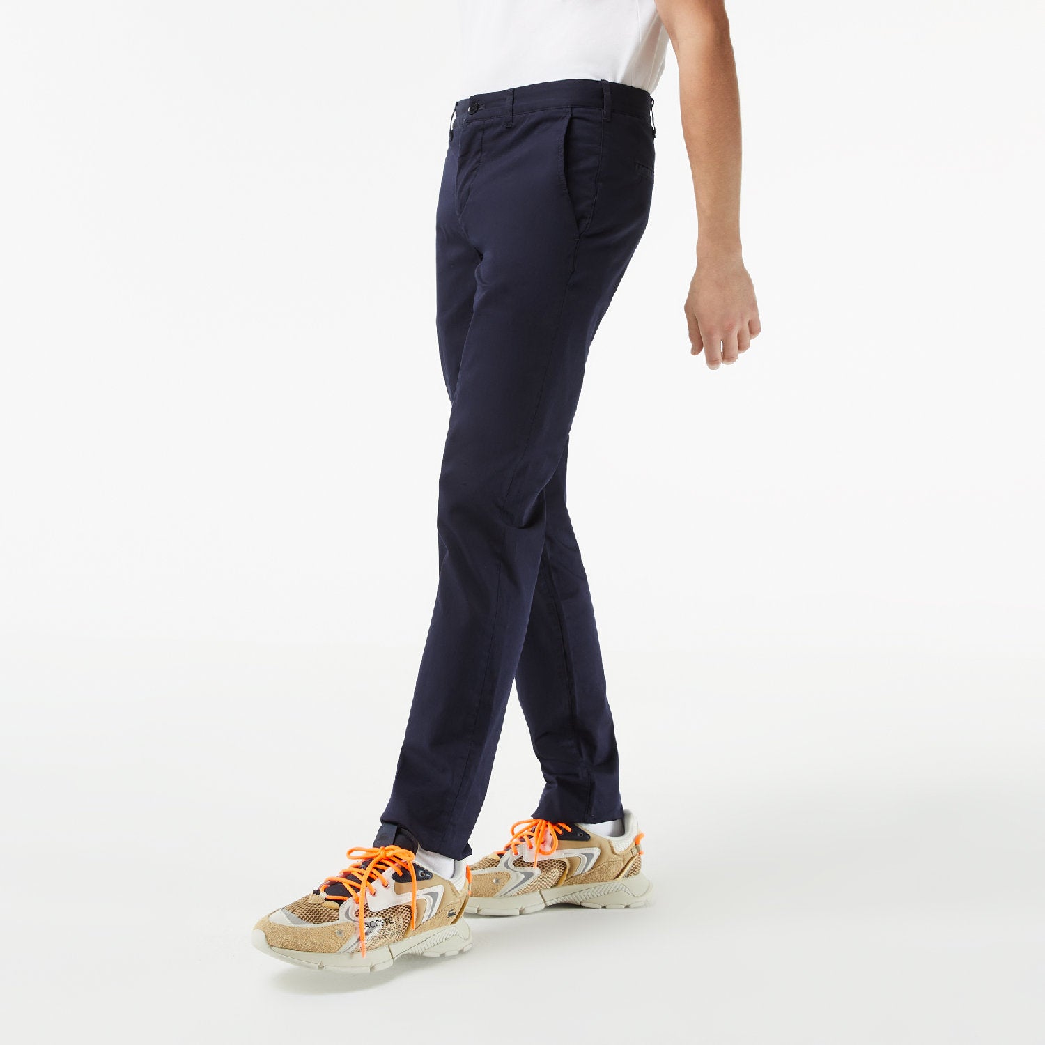 Pantalon chino ajusté - Marine