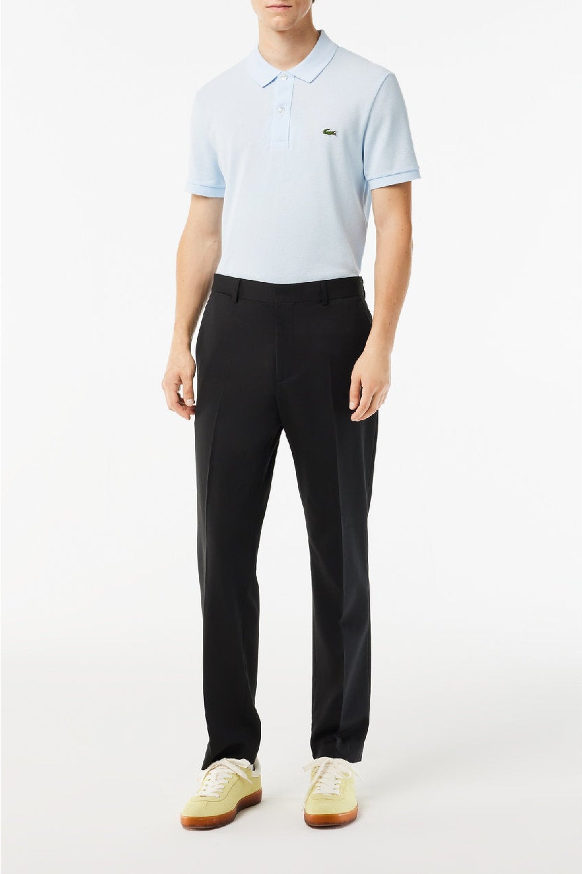 Tailored wool trousers - Black