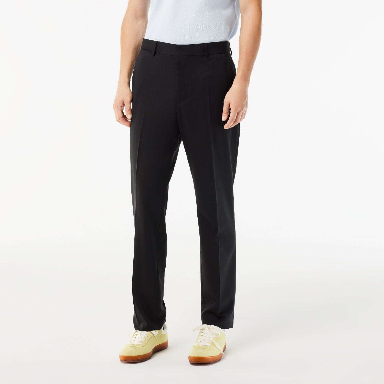 Tailored wool trousers - Black