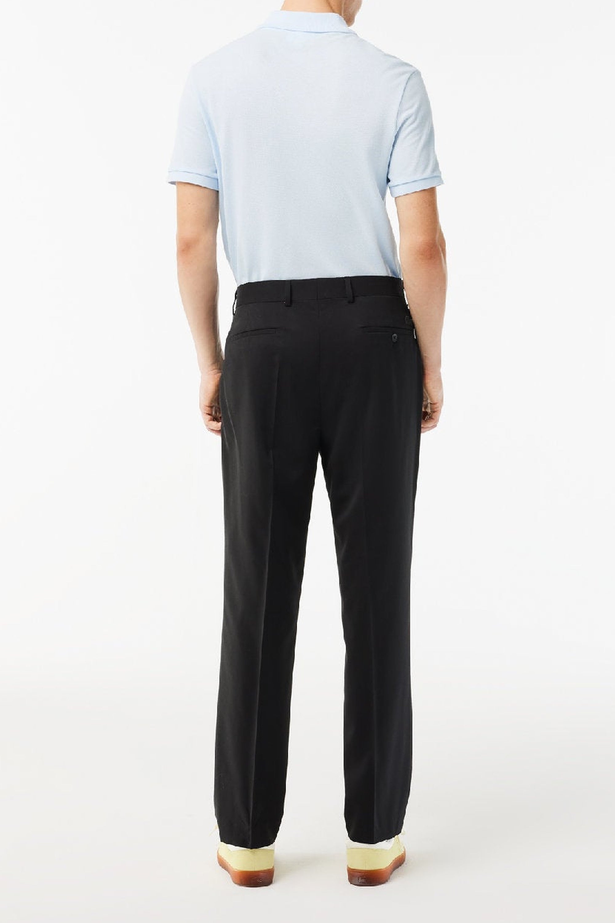 Tailored wool trousers - Black