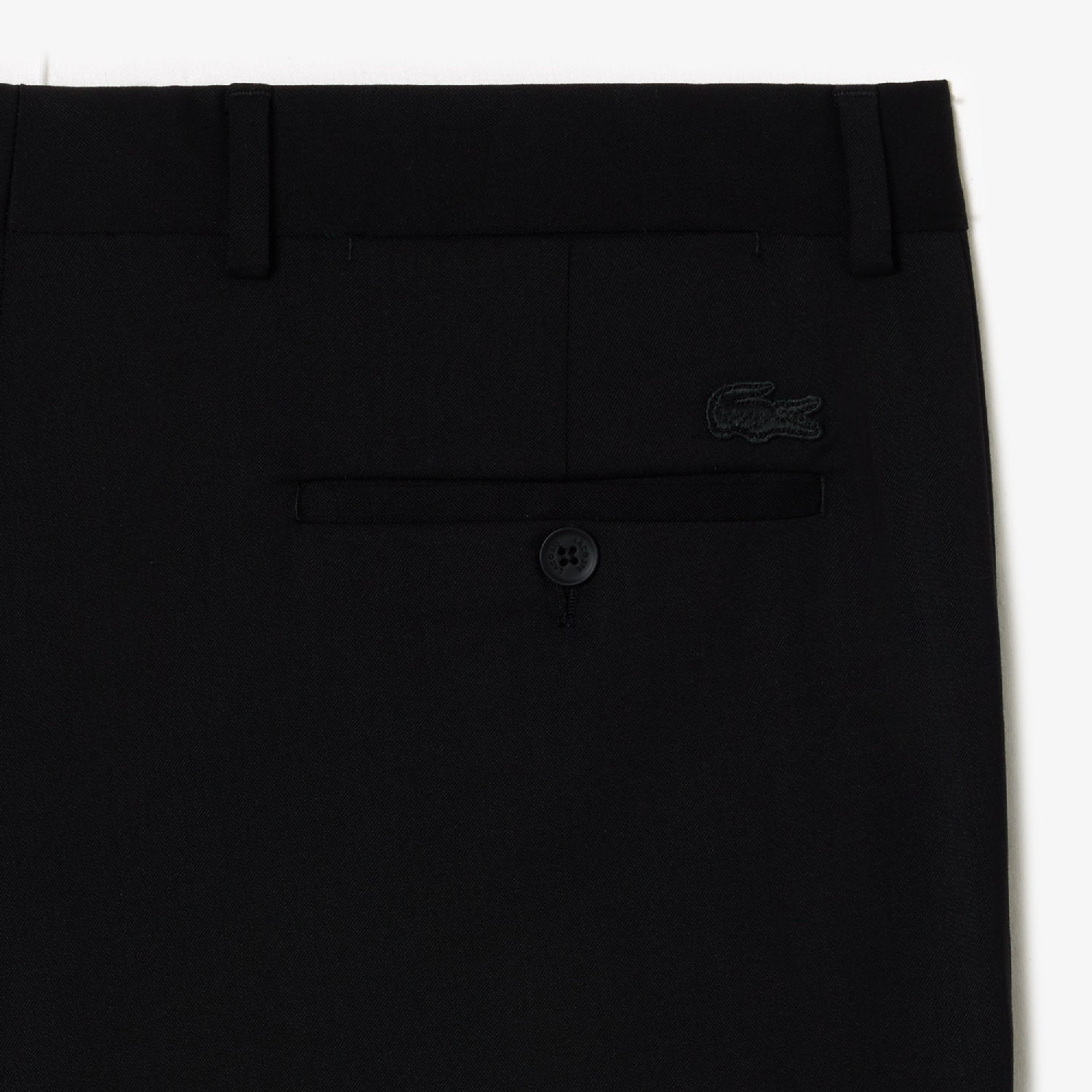 Tailored wool trousers - Black